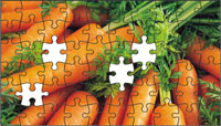 Puzzle personalizat morcovi format A5 60 de piese